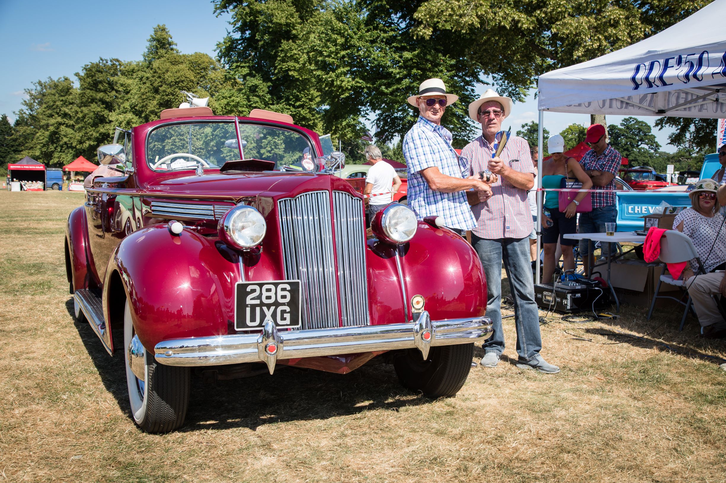 Roosevelt and Classic American Car of the Year Heat Winner  --  1939 Packard 120 Convertible  --  Dennis Smith